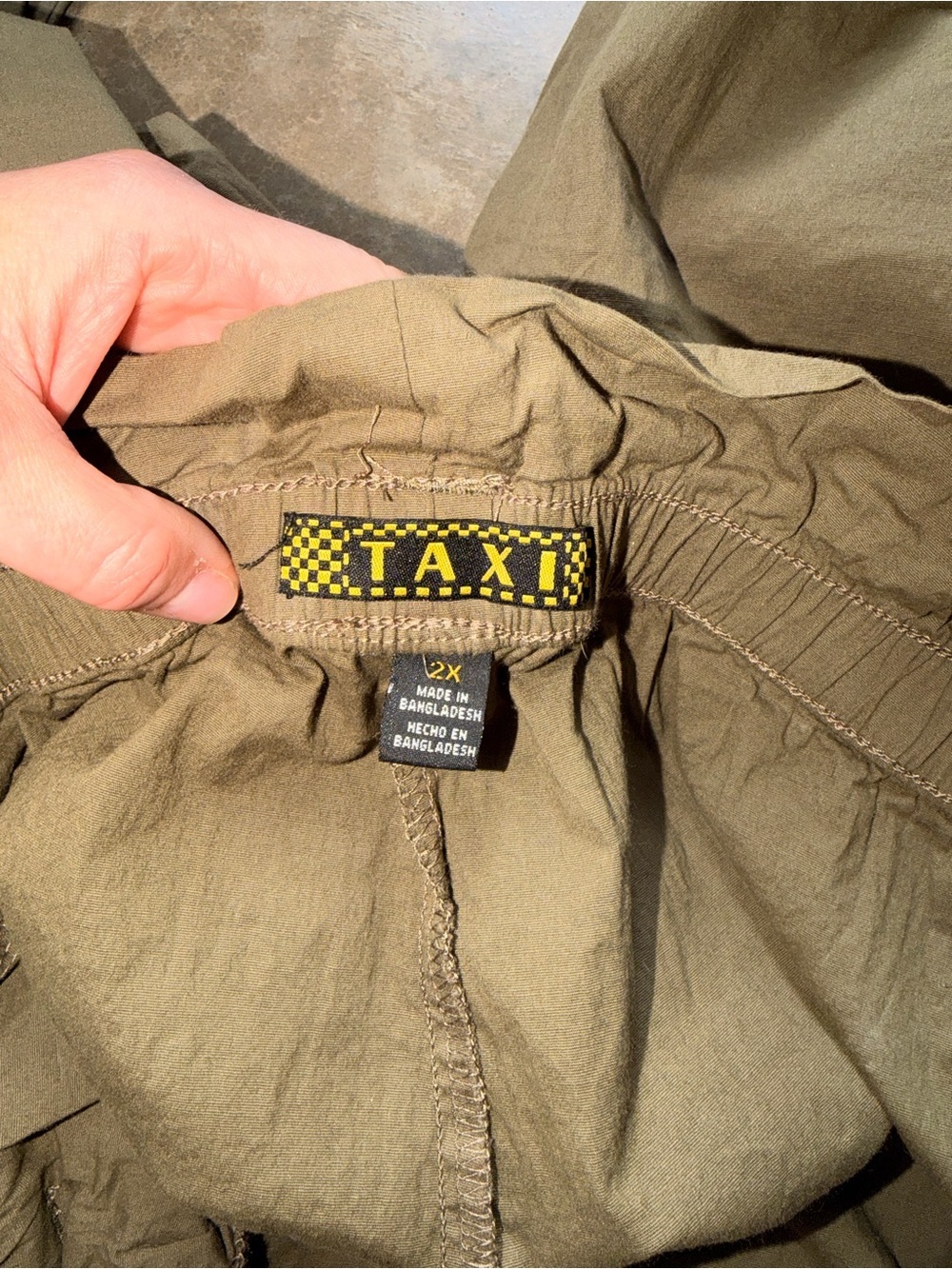 Women’s 2X High-Rise Paperbag Chino Pants in Olive Utility XXL Cargo 2XL - Picture 5 of 11